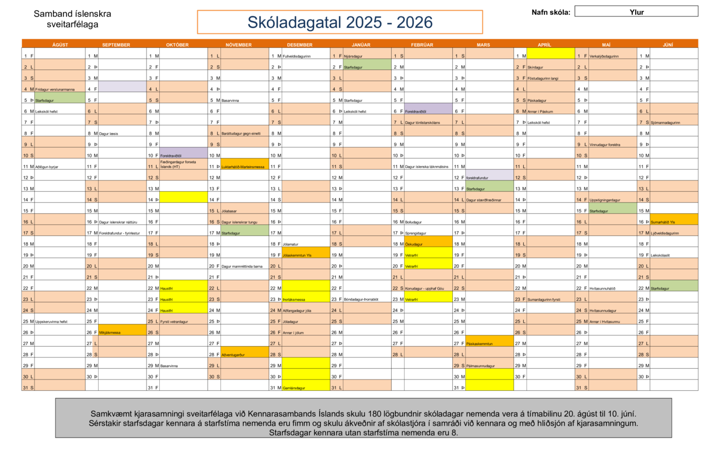 Leikskoladagatal 2025-2026 (1)